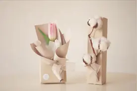 包装教程5：情人节礼物韩式花艺包装方法