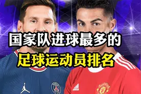 国家队进球最多的球员排名，梅西历史第四，现役第二，C罗第一视频封面