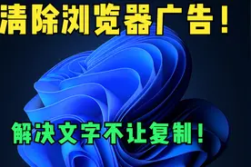 帮你解决浏览器中烦人的广告以及解决文字无法复制的烦恼！视频封面