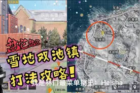 《和平精英》Heisha游戏解说：雪地地图双池镇打法攻略！