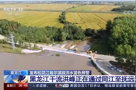 松花江哈尔滨段洪水蓝色预警 黑龙江洪峰正在通过同江至抚远江段视频封面