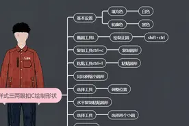 ai绘制两眼扣/ai服装设计/ai绘制服装款式图