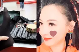 张柏芝又放飞自我，把脚放到化妆台上按摩，这次的妆容很有味道视频封面