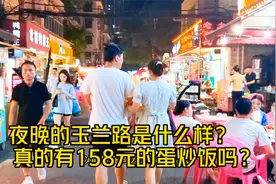 夜晚玉兰路是什么样子，真有158元蛋炒饭吗？入眼的都是烟火气息视频封面