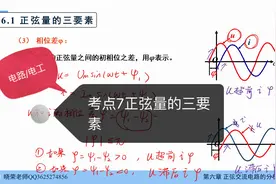 江苏专转本电子信息类《电路》精讲：考点7正弦量的三要素视频封面