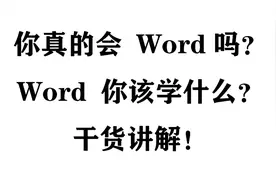 word长文档编辑，第一讲-Word你该知道的视频封面