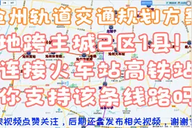 沧州轨道交通规划，地跨主城2区1县，连接主城高铁站，你支持吗？视频封面