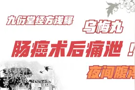 肠癌患者术后，化疗结束，常夜间腹痛腹泻，乌梅丸快速止疼视频封面