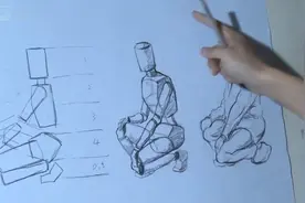 素描基础教学：人体比例与基本型，里面讲的很清楚视频封面