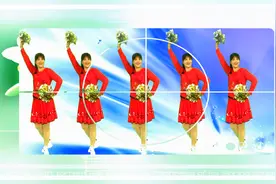 江苏海安迎春广场舞花球舞《意乱情迷》dj正反面附动作分解视频封面