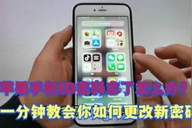 苹果手机ID密码忘了怎么办？一分钟教你如何更改新密码视频封面