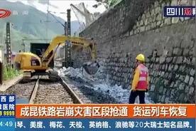 成昆铁路岩崩灾害区段抢通，货运列车恢复视频封面