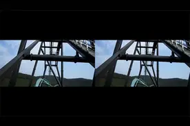 裸眼3D高清视频，VR立体《过山车》第一人称视角坐过山车太刺激了视频封面