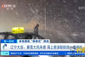 辽宁大连：暴雪大风来袭，海上客滚船航线一度停航|第一时间视频封面