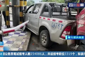 重庆：惊险！先撞了皮卡又撞岗亭，货车刹车失灵收费站酿事故视频封面