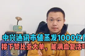 市值蒸发1000亿后，中兴通讯接大单，能“满血复活”吗？视频封面