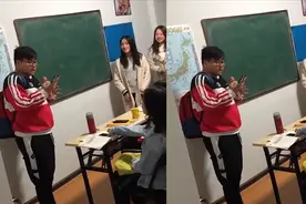 高中课堂上，胖小伙被女神怂恿清唱《lemon》，开口引发全班合唱视频封面