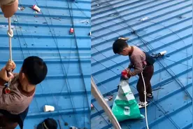 浙江小男孩喜欢往楼下铁棚丢垃圾，妈妈的教育方式亮了！视频封面