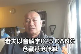 老夫以音解字025 CANG 仓藏苍沧舱臧视频封面