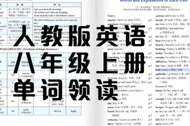 人教版英语 八年级上册 单词 领读视频封面