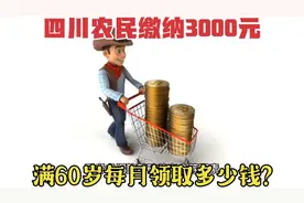 四川农民缴纳3000元，满60岁每月领取多少钱？未来还会涨工资吗？