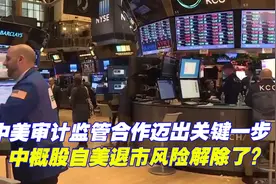 中美审计监管合作迈出关键一步，中概股自美退市风险解除了？视频封面