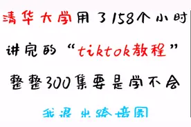 必看海外版抖音国际版Tiktok教程汇总，大合集，一共300集看完