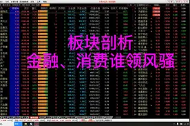 板块剖析，金融消费谁领风骚？视频封面