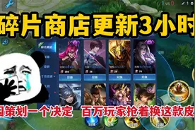 碎片商店更新3小时，只因策划一个决定，百万玩家抢着换这款皮肤视频封面