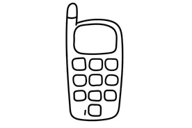 儿童创意简笔画小孩子绘画小手机视频封面