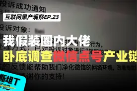 我假装圈内大佬，卧底调查微信点号产业链，揭开隔空点封账号真相