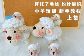 小羊玩偶大号摆件 小羊钥匙扣 可爱动物编织钩针拜托了毛线