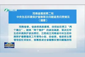 河南省通报第二轮中央生态环境保护督察移交问题视频封面