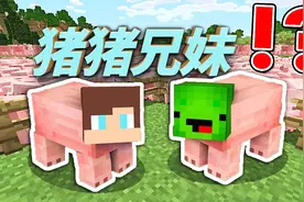 我的世界：如果2名玩家变成猪被村民圈起来，那这个游戏还怎么玩视频封面