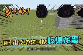 MC龙蛋的各种收集方法，这些方块原来活塞全都推不动？