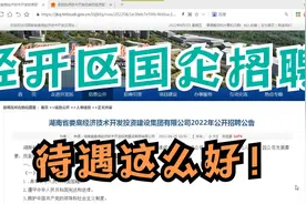 湖南地级市经开区平台公司招聘财务工程文秘招商等岗位视频封面