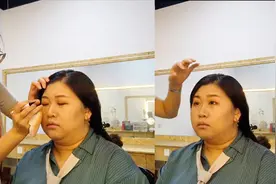 化妆师给女演员化妆，妆容清透自然提起色，画完整个人大变样视频封面