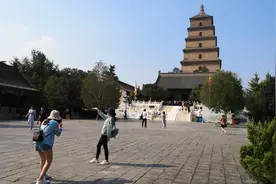 西安的大雁塔，在大慈恩寺内