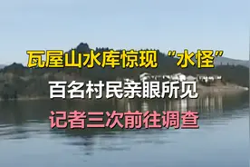 瓦屋山水库惊现“水怪”，百名村民亲眼所见，记者三次前往调查视频封面