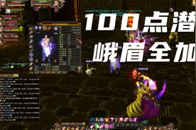 天龙八部怀旧服：100点潜能全加体，峨眉有多少血，结果令我满意视频封面