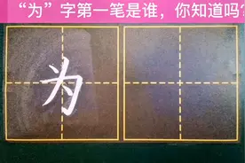 “为”字笔顺，大多数人都写错，第一笔到底该写谁，你知道吗？视频封面