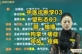 中医诊断学03望形态03颤、抽搐、拘挛、痿症、中风、痉病表现病因视频封面