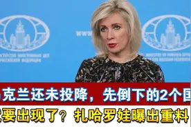 乌克兰还未投降，先倒下的2个国家就要出现了？扎哈罗娃曝出重料视频封面