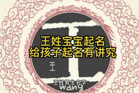 王姓宝宝起名-给孩子起名有讲究视频封面