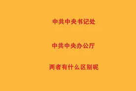 中央书记处和中央办公厅，两者有什么区别呢视频封面