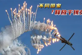 不同国家的战斗机释放干扰弹，美国像放烟花，俄罗斯最震撼视频封面