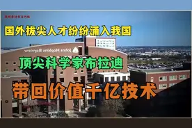 国外拔尖人才纷纷涌入我国，顶尖科学家布拉迪，带回价值千亿技术视频封面