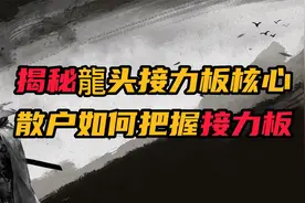 揭秘龙头接力板奥秘，散户如何把握接力板，核心都在这里了视频封面