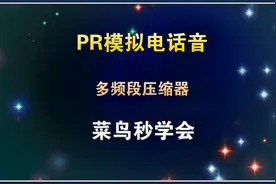 PR如何模拟电话音，模拟电影中的打电话声音，没开免提也能听到视频封面