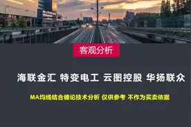 海联金汇 特变电工 云图控股 华扬联众，均线结合缠论技术分析视频封面